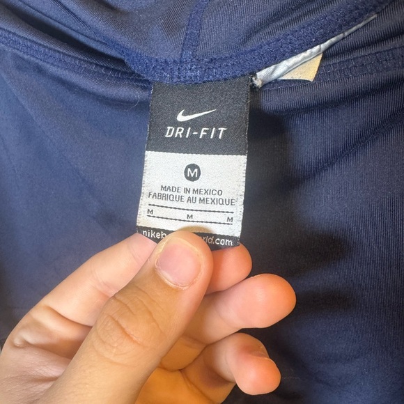 Nike Women's Deep Blue Athletic Shorts - Picture 4 of 5